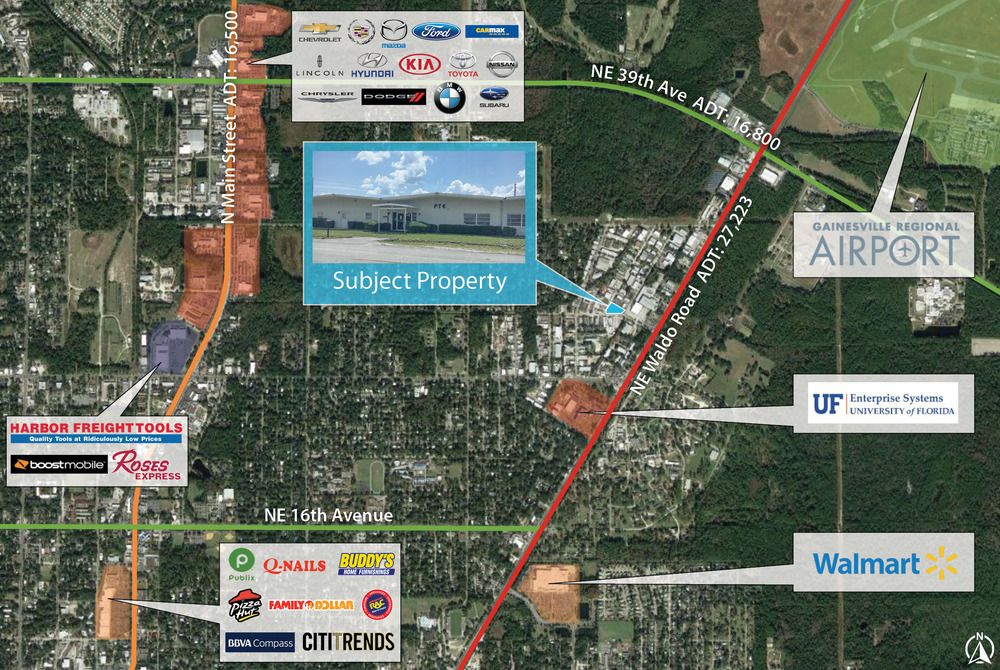 Free-Standing Office/Warehouse: 2709 NE 20th Way, Gainesville, FL 32609